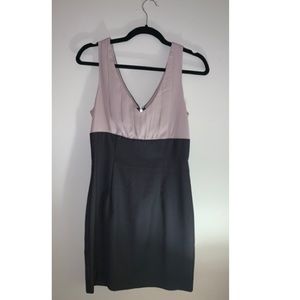 Pink & Gray empire waist dress